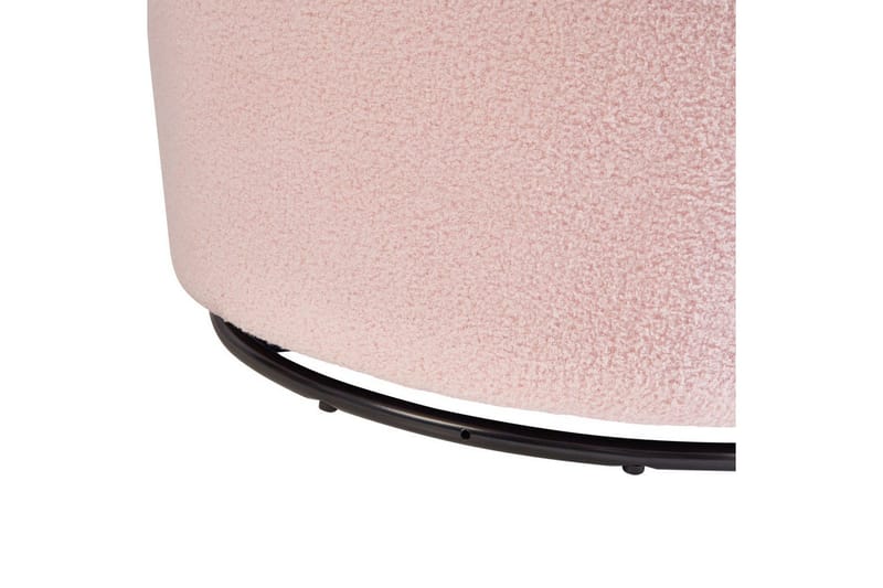 Svängbar fåtölj Davik - Rosa, Svart - Möbler - Stolar & fåtöljer - Fåtölj