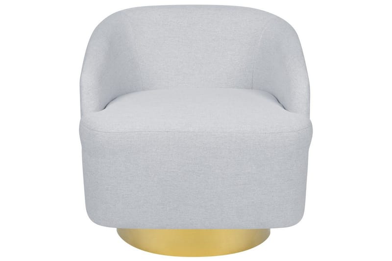 Svängbar fåtölj Lavik - Grå, guld - Möbler - Stolar & fåtöljer - Fåtölj