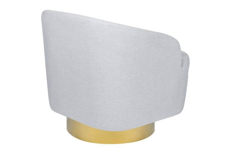 Svängbar fåtölj Lavik - Grå, guld - Möbler - Stolar & fåtöljer - Fåtölj