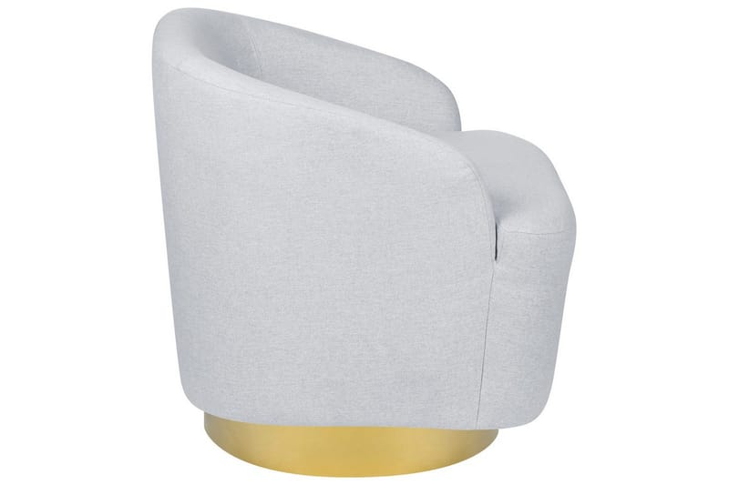 Svängbar fåtölj Lavik - Grå, guld - Möbler - Stolar & fåtöljer - Fåtölj