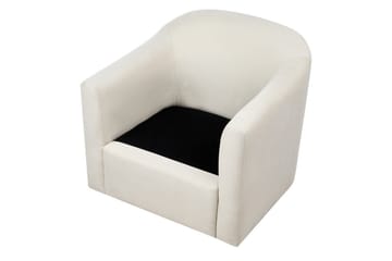 Svängbar fåtölj Magnor - Ljusbeige, svart - Möbler - Stolar & fåtöljer - Fåtölj
