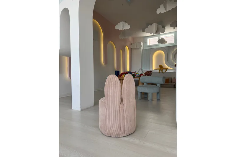 Tavsan Fåtölj - Rosa - Möbler - Barnmöbler - Barnstol - Barnfåtölj