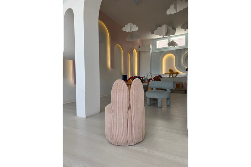 Tavsan Fåtölj - Rosa - Möbler - Barnmöbler - Barnstol - Barnfåtölj