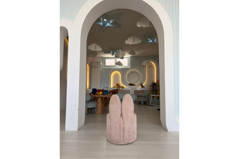 Tavsan Fåtölj - Rosa - Möbler - Barnmöbler - Barnstol - Barnfåtölj