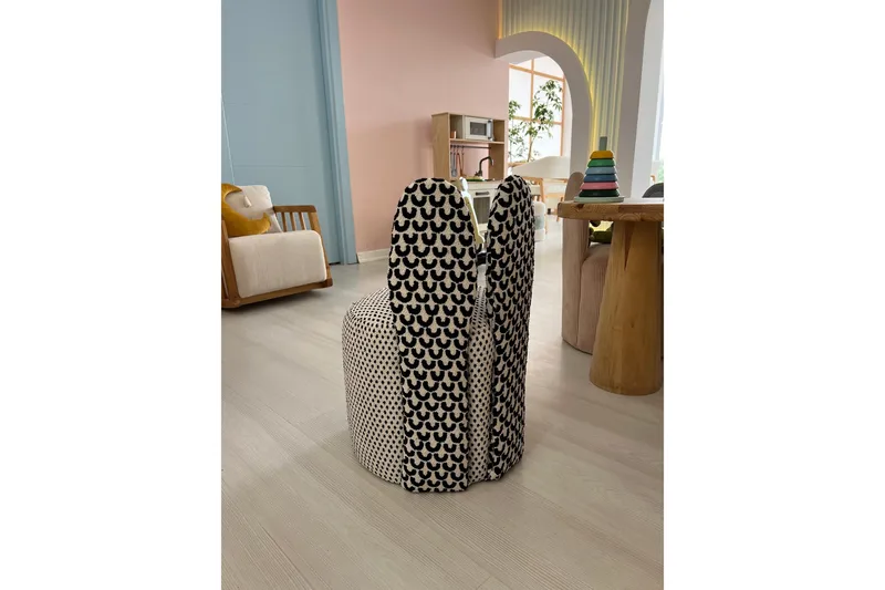 Tavsan Fåtölj - Svart/Vit - Möbler - Barnmöbler - Barnstol - Barnfåtölj