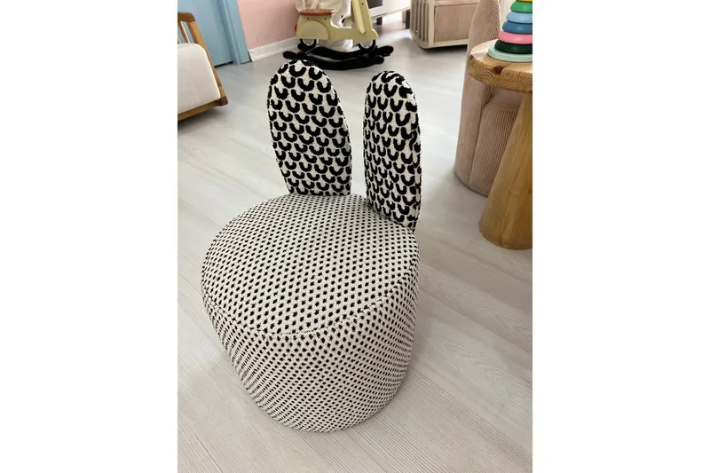 Tavsan Fåtölj - Svart/Vit - Möbler - Barnmöbler - Barnstol - Barnfåtölj