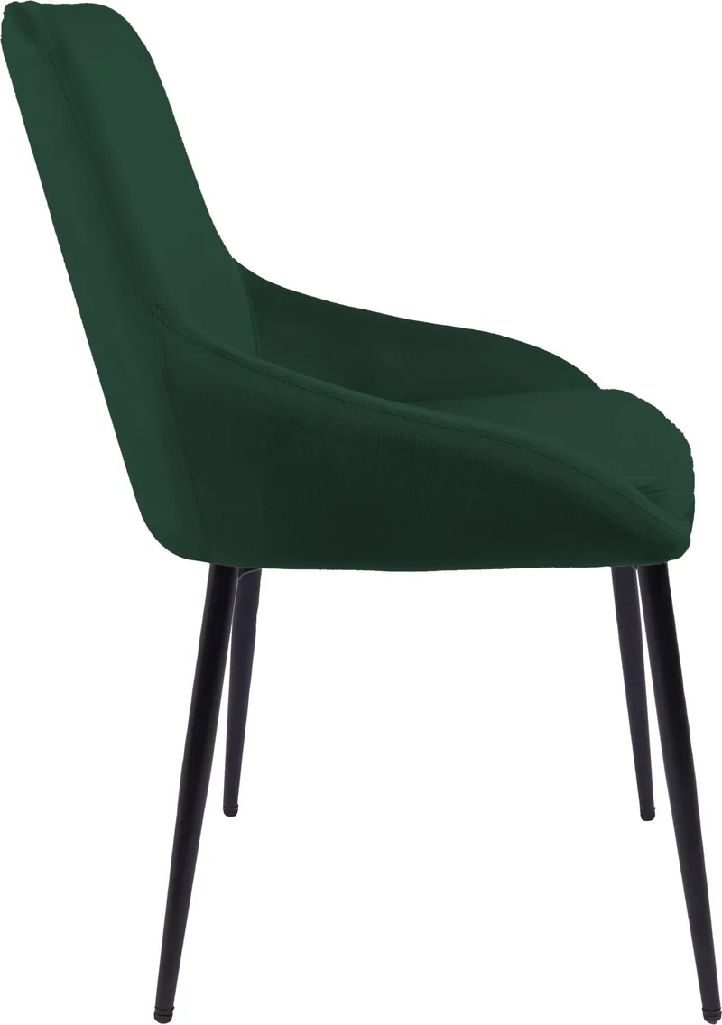 Theo stol i grön sammet - mörkgrön - Möbler - Stolar & fåtöljer - Matstol & köksstol
