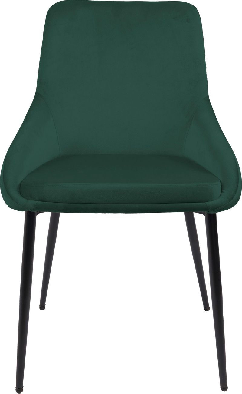 Theo stol i grön sammet, mörkgrön