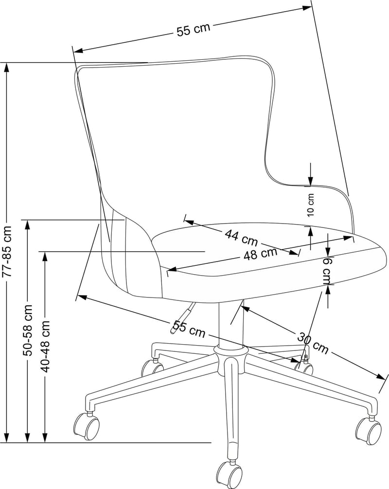 Timoteo kontorsstol i mörkgrön - Mörkgrön - Möbler - Stolar & fåtöljer - Kontorsstol & skrivbordsstol