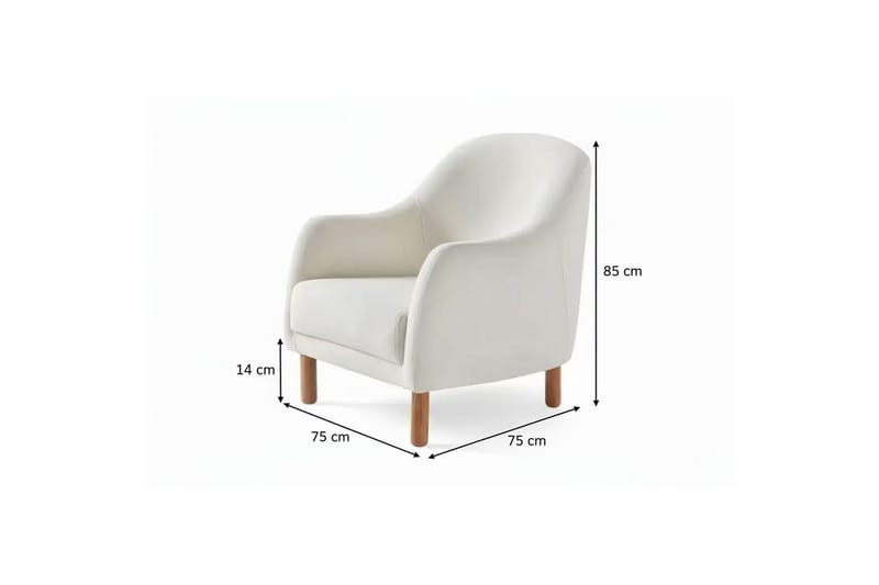 Torrelis Fåtölj - Vit - Möbler - Stolar & fåtöljer - Fåtölj