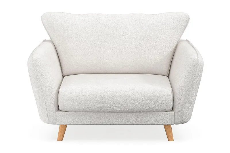 Trend Lyx Fåtölj i Bouclé, Vit