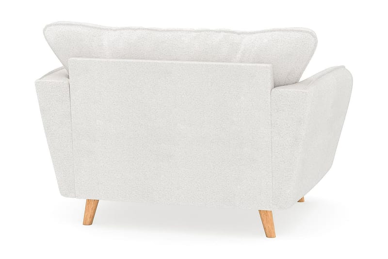 Trend Lyx Fåtölj i Bouclé - Vit - Möbler - Stolar & fåtöljer - Fåtölj