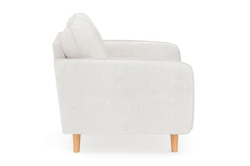 Trend Lyx Fåtölj i Bouclé - Vit - Möbler - Stolar & fåtöljer - Fåtölj