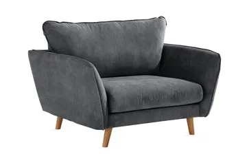 Trend Lyx Fåtölj - Mörkgrå/Ek - Möbler - Stolar & fåtöljer - Fåtölj