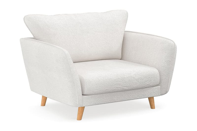 Trend Lyx Fåtölj - Vit|Bouclé - Möbler - Stolar & fåtöljer - Fåtölj