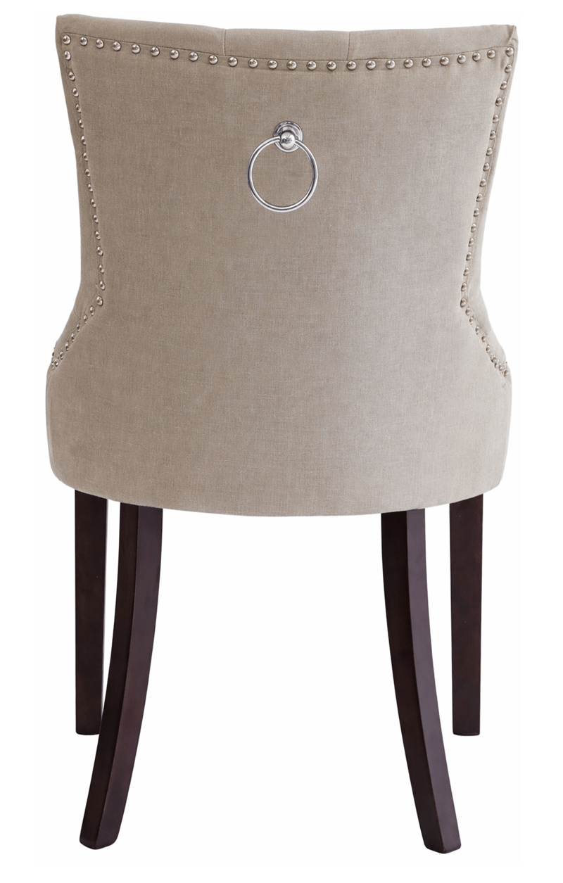 Tuva stol beige med bruna ben - Beige - Möbler - Stolar & fåtöljer - Matstol & köksstol
