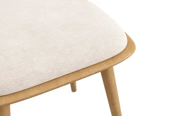 Tyrö Matstol och Köksstol i Trä med Ekutseende med Dyna - Beige - Möbler - Stolar & fåtöljer - Matstol & köksstol