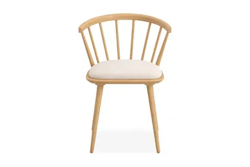 Tyrö Matstol och Köksstol i Trä med Ekutseende med Dyna - Beige - Möbler - Stolar & fåtöljer - Matstol & köksstol