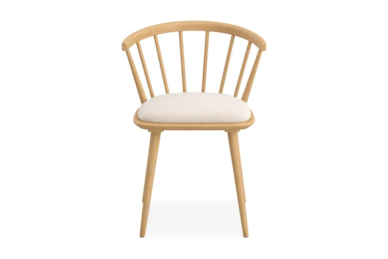 Tyrö Matstol och Köksstol i Trä med Ekutseende med Dyna - Beige - Möbler - Stolar & fåtöljer - Matstol & köksstol
