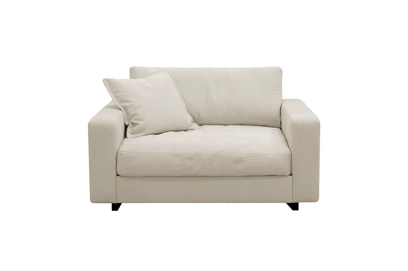 Valencia Extra Djup Fåtölj i Chenille - Beige - Möbler - Stolar & fåtöljer - Fåtölj