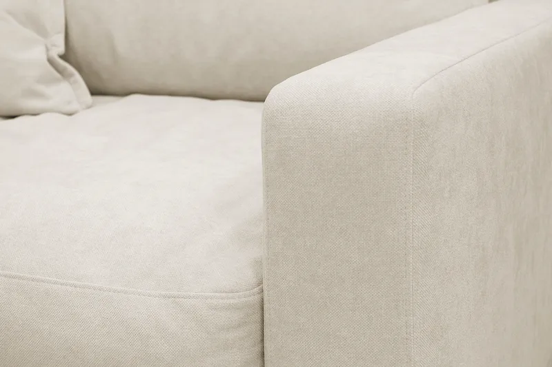 Valencia Extra Djup Fåtölj i Chenille - Beige - Möbler - Stolar & fåtöljer - Fåtölj