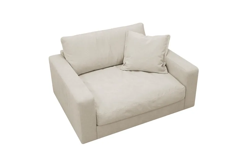 Valencia Extra Djup Fåtölj i Chenille - Beige - Möbler - Stolar & fåtöljer - Fåtölj