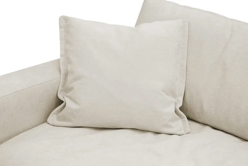 Valencia Extra Djup Fåtölj i Chenille - Beige - Möbler - Stolar & fåtöljer - Fåtölj