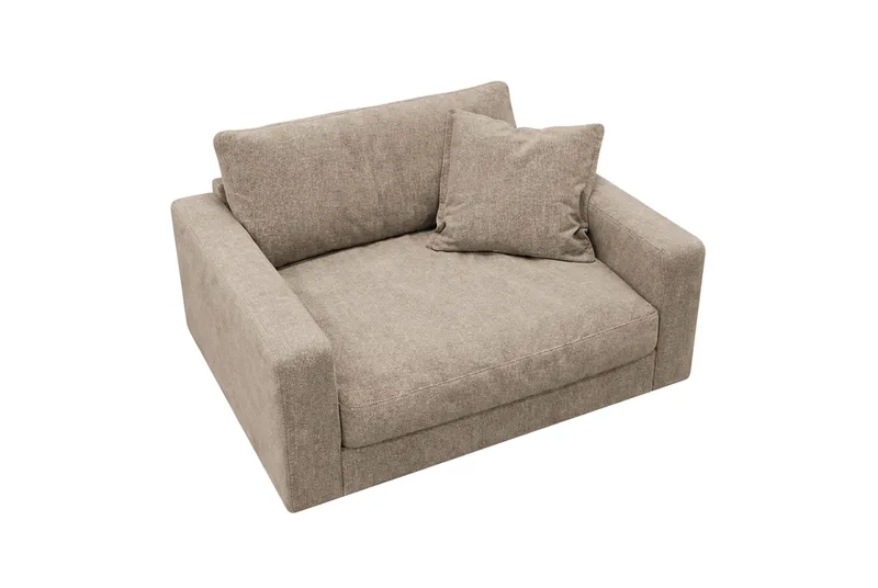 Valencia Extra Djup Fåtölj i Chenille - Brun - Möbler - Stolar & fåtöljer - Fåtölj