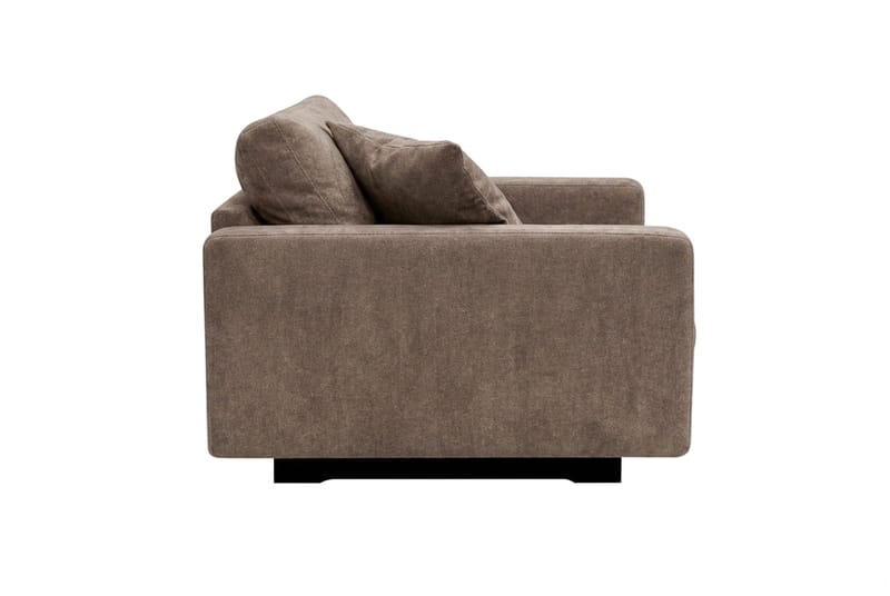 Valencia Extra Djup Fåtölj i Chenille - Mörkbrun - Möbler - Stolar & fåtöljer - Fåtölj