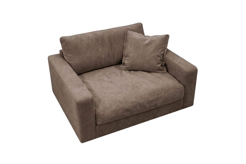 Valencia Extra Djup Fåtölj i Chenille - Mörkbrun - Möbler - Stolar & fåtöljer - Fåtölj