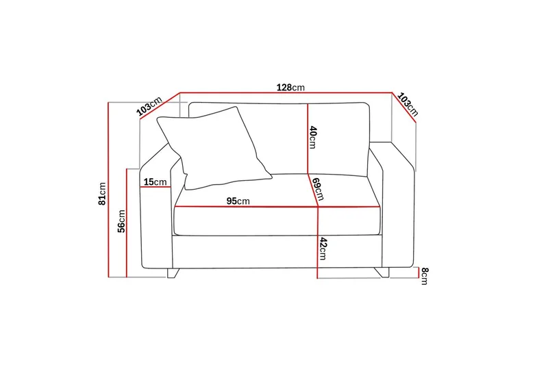 Valencia Extra Djup Fåtölj i Chenille - Mörkbrun - Möbler - Stolar & fåtöljer - Fåtölj