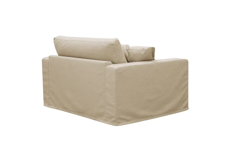 Valencia Extra Djup Fåtölj med avtagbar och tvättbar klädsel - Beige - Möbler - Stolar & fåtöljer - Fåtölj