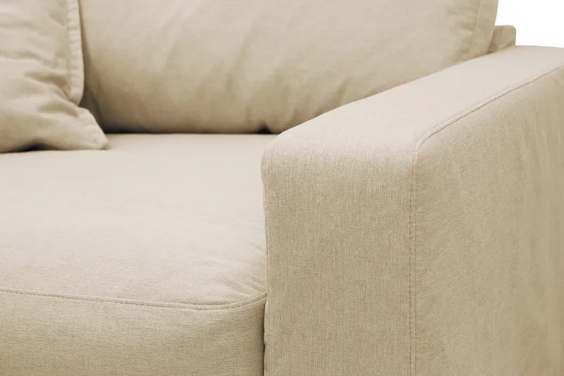 Valencia Extra Djup Fåtölj med avtagbar och tvättbar klädsel - Beige - Möbler - Stolar & fåtöljer - Fåtölj