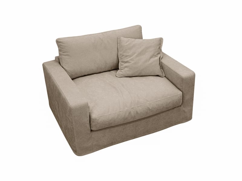 Valencia Extra Djup Fåtölj med avtagbar och tvättbar klädsel - Brun - Möbler - Stolar & fåtöljer - Fåtölj