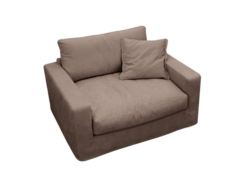 Valencia Extra Djup Fåtölj med avtagbar och tvättbar klädsel - Mörkbrun - Möbler - Stolar & fåtöljer - Fåtölj