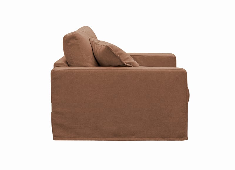 Valencia Extra Djup Fåtölj med avtagbar och tvättbar klädsel - Rostbrun - Möbler - Stolar & fåtöljer - Fåtölj