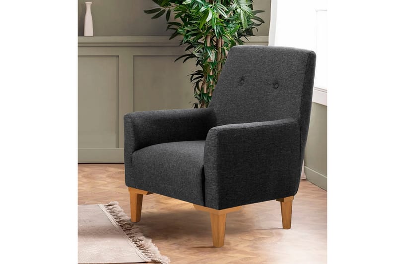 Valsot Fåtölj - Antracit/Brun - Möbler - Stolar & fåtöljer - Fåtölj