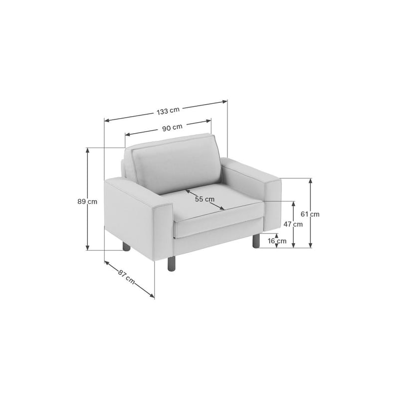 Vilsa Fåtölj - Grå - Möbler - Stolar & fåtöljer - Fåtölj