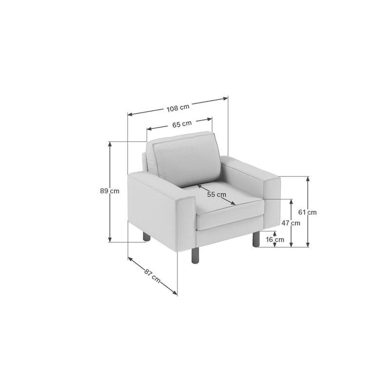 Vilsa Fåtölj - Ljusröd - Möbler - Stolar & fåtöljer - Fåtölj