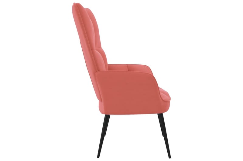 Vilstol rosa sammet - Rosa - Möbler - Stolar & fåtöljer - Fåtölj