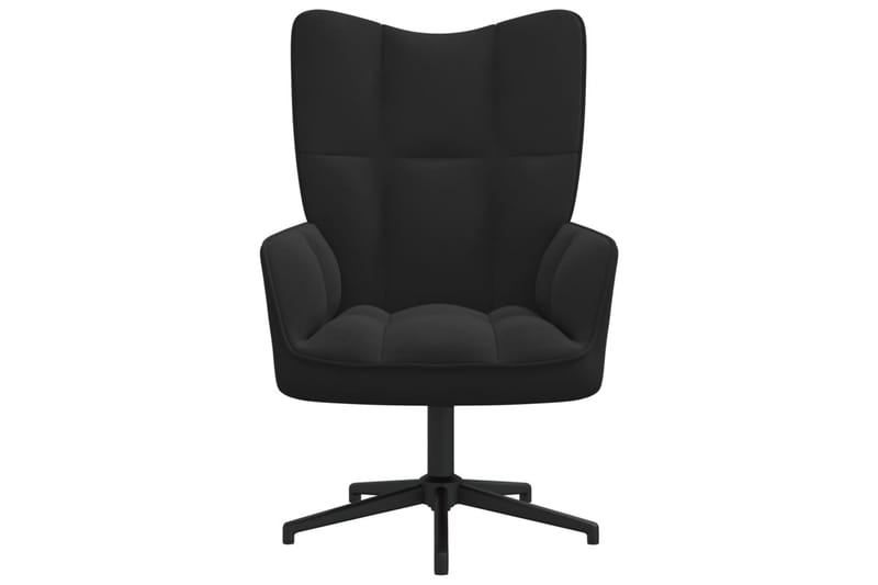 Vilstol svart sammet - Svart - Möbler - Stolar & fåtöljer - Kontorsstol & skrivbordsstol