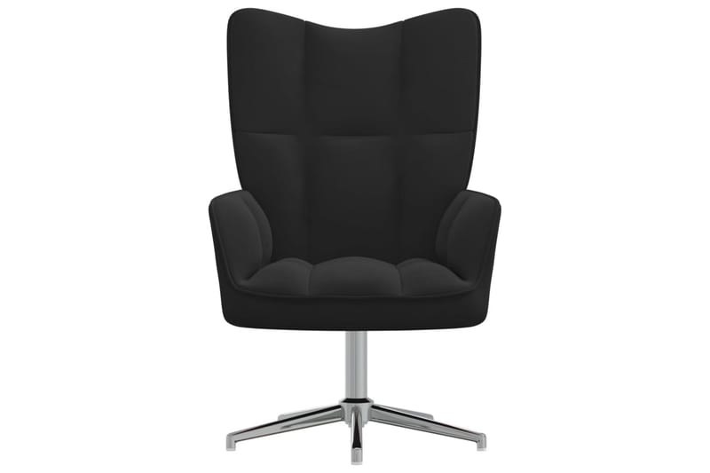 Vilstol svart sammet - Svart - Möbler - Stolar & fåtöljer - Kontorsstol & skrivbordsstol