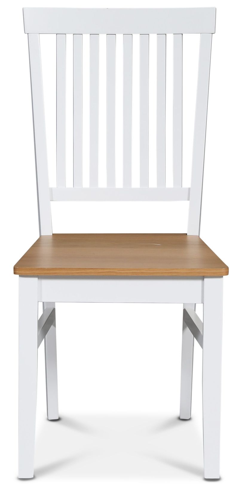 Vit matstol med träsits i ek - Fårö - Vit/Ek - Möbler - Stolar & fåtöljer - Matstol & köksstol