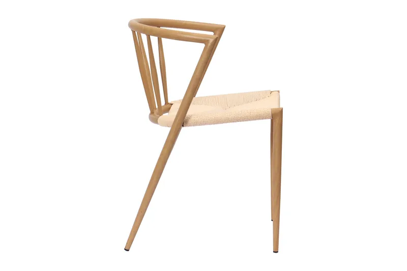 Winston Matstol - Beige / Metallben Ek - Möbler - Stolar & fåtöljer - Matstol & köksstol