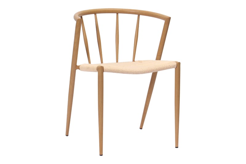 Winston Matstol - Beige / Metallben Ek - Möbler - Stolar & fåtöljer - Matstol & köksstol
