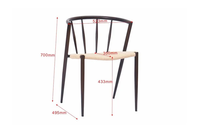 Winston Matstol - Beige / Metallben Rökt ek - Möbler - Stolar & fåtöljer - Matstol & köksstol