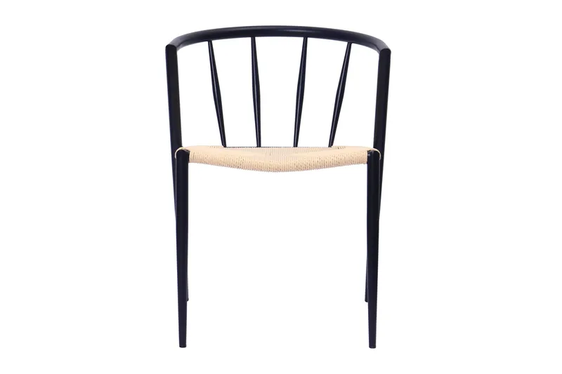 Winston Matstol - Beige / Metallben Svart - Möbler - Stolar & fåtöljer - Matstol & köksstol