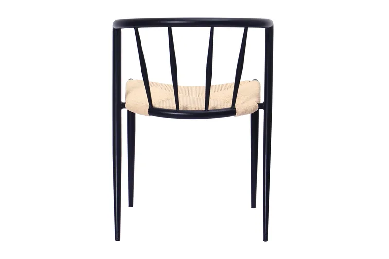Winston Matstol - Beige / Metallben Svart - Möbler - Stolar & fåtöljer - Matstol & köksstol