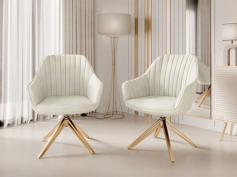 Zerlin Kontorsstol - Beige - Möbler - Stolar & fåtöljer - Kontorsstol & skrivbordsstol