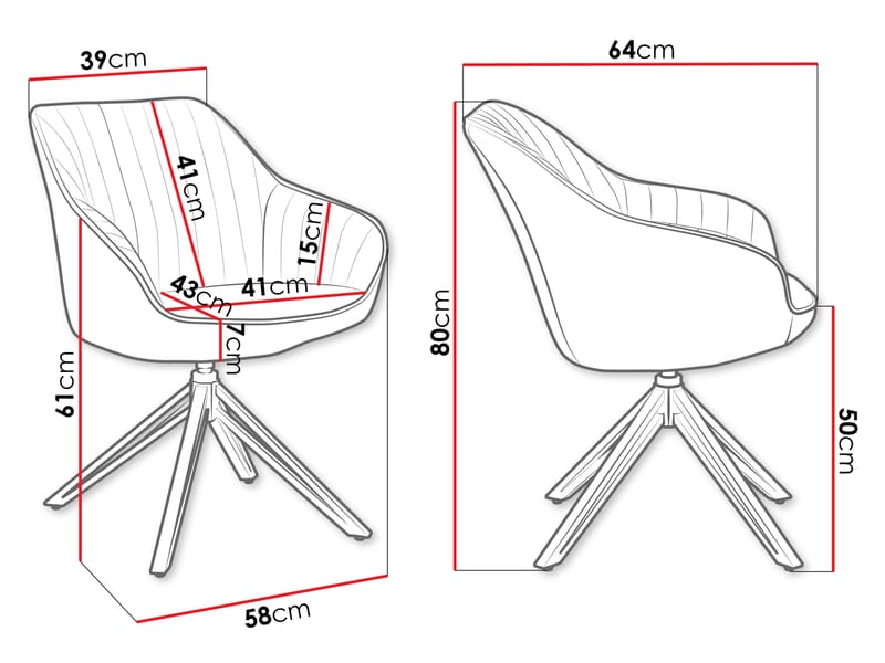 Zerlin Kontorsstol - Grå - Möbler - Stolar & fåtöljer - Kontorsstol & skrivbordsstol